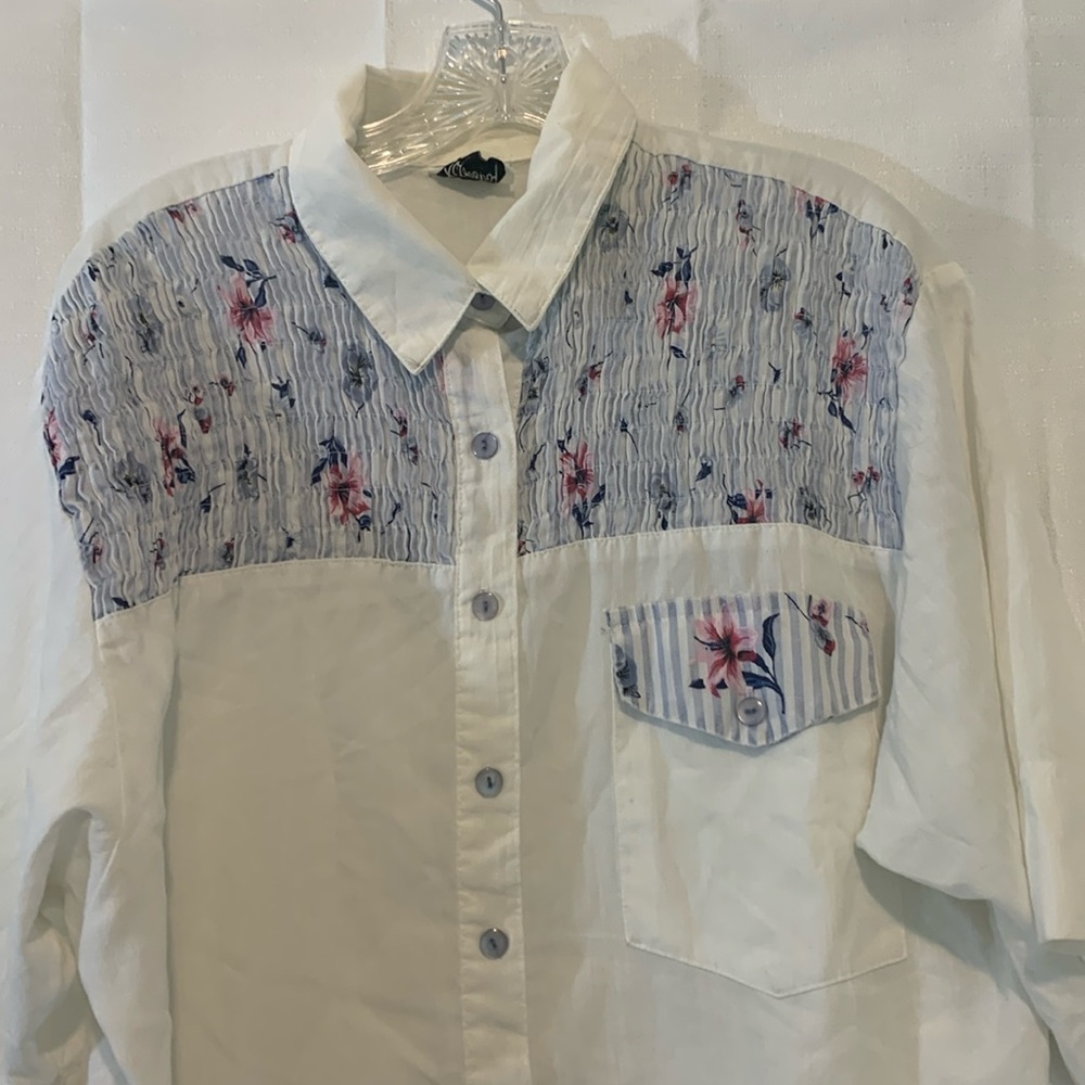 Tapestry Blouse/Top,Cottage Core, Garden Party, Beachy Light-weight, Cool Cotton